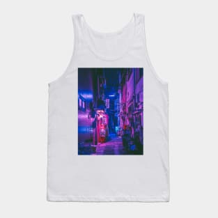 The Neon Alleyway Ghost Tank Top